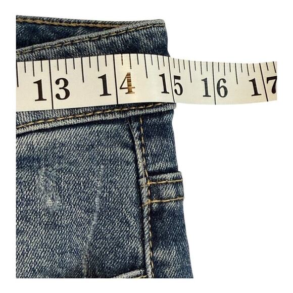 Harper Women's Distressed High-Rise Skinny Jeans Blue Size 4 (27) - Picture 4 of 7